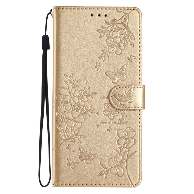 Housse Samsung Galaxy A06 Style Floral avec Lanière