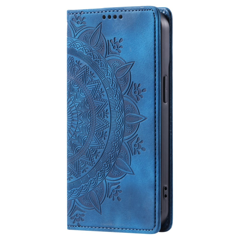 Flip Cover Samsung Galaxy A36 5G Effet Daim Mandala