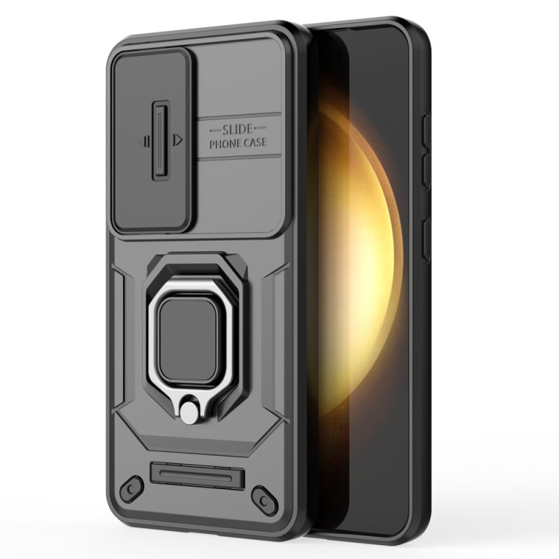 Coque Samsung Galaxy S25 5G Ring Résistante avec Protecteur Caméra