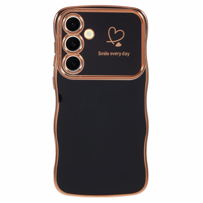 Coque Samsung Galaxy S25 Plus 5G Cœur et Bords Ondulé