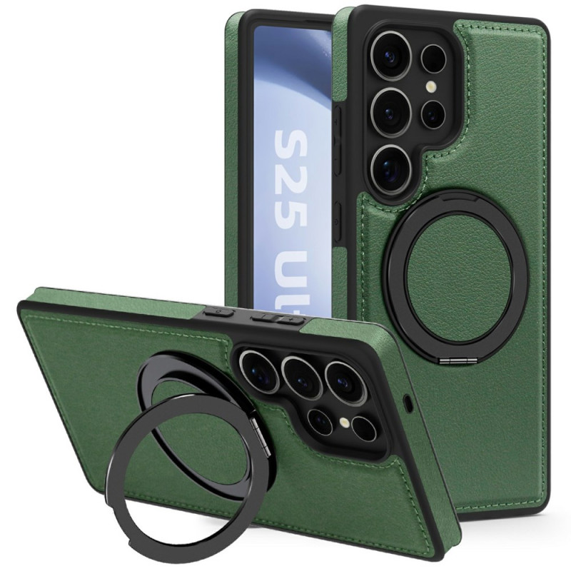 Coque Samsung Galaxy S25 Ultra 5G Magnétique avec Support Rotatif