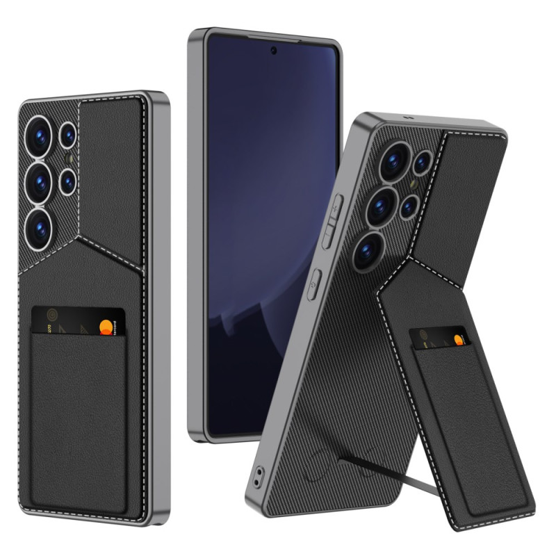 Coque Samsung Galaxy S25 Ultra 5G Porte-Cartes et Béquille GKK