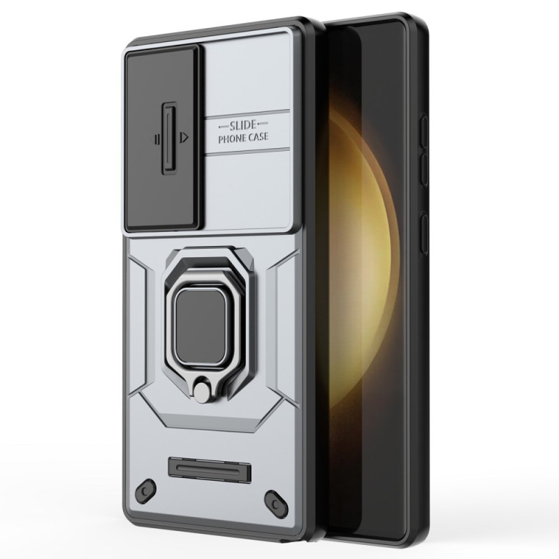 Coque Samsung Galaxy S25 Ultra 5G Ring Résistante avec Protecteur Objectif