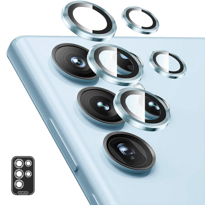 Lentilles de Protection pour Objectifs Samsung Galaxy S25 Ultra 5G Anneaux Alliage d'Alluminium