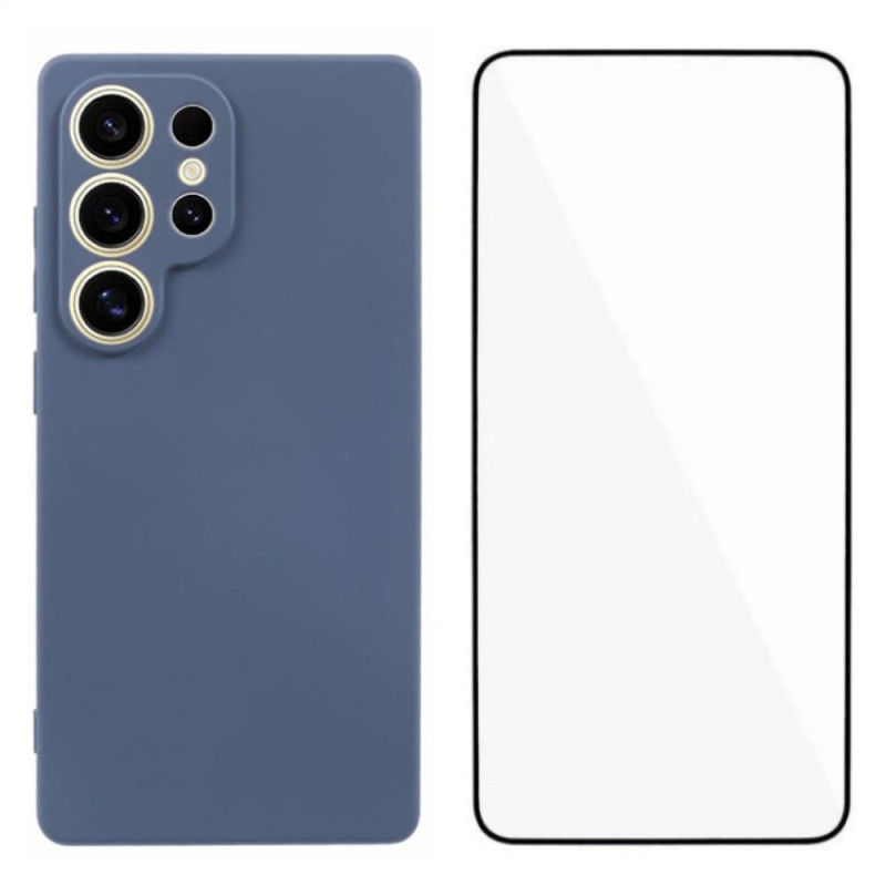 Coque 2-en-1 Samsung Galaxy S25 Ultra 5G Silicone avec Protection Écran WANLONFENG