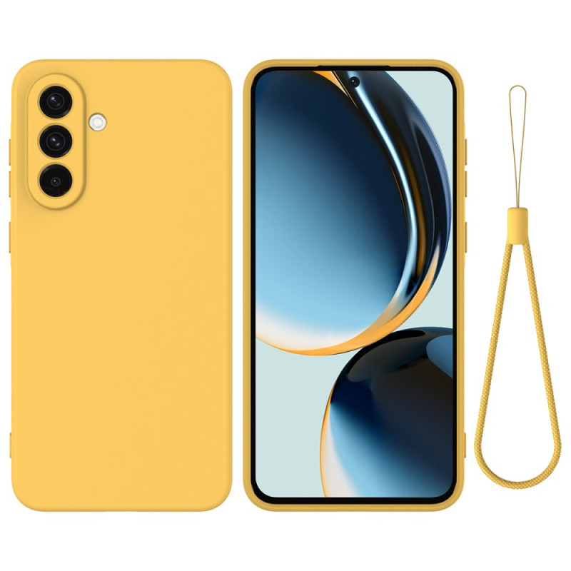 Coque Samsung Galaxy A56 5G Silicone Liquide avec Lanière