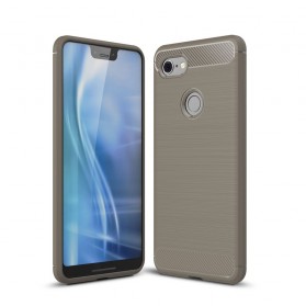 Coque Google Pixel 3 XL Fibre Carbone Brossée
