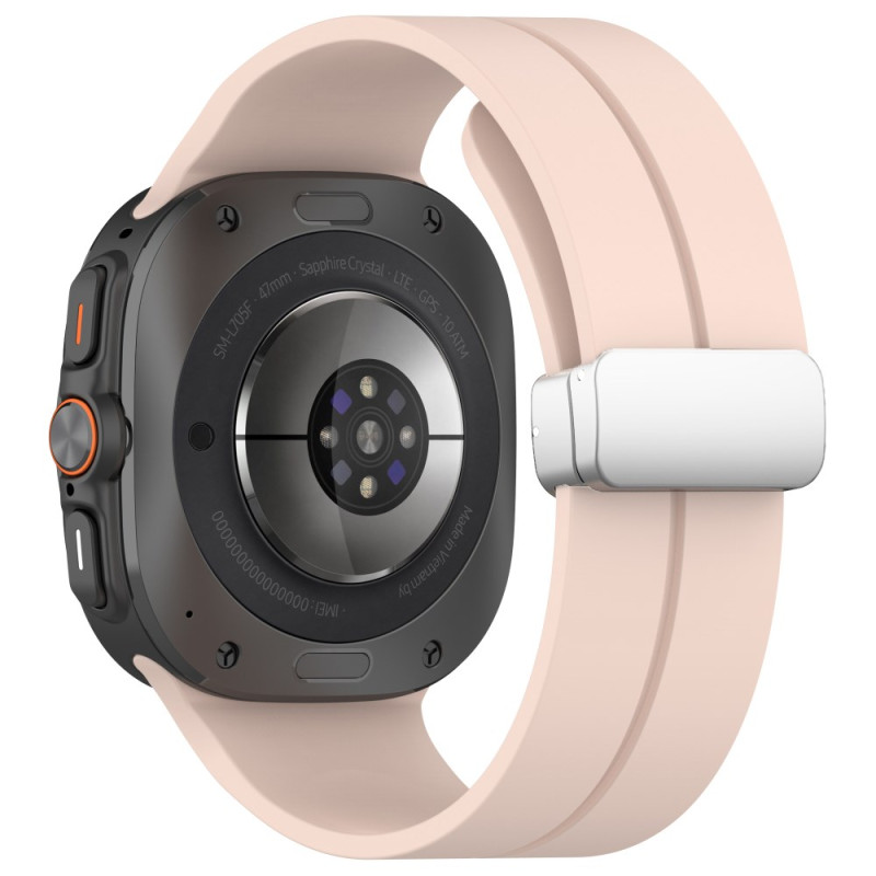 Bracelet Samsung Galaxy Watch Ultra Boucle Magnétique Argentée