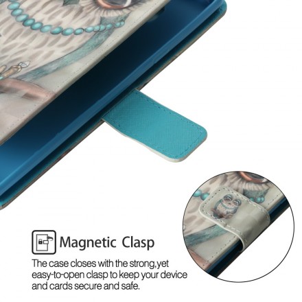 Housse Sony Xperia XZ3 Miss Hibou 3D Housse Sony Xperia XZ3 Miss Hibou 3D