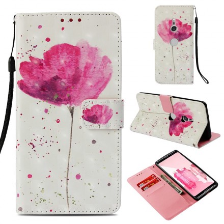 Housse Sony Xperia XZ3 Coquelicot Aquarelle 3D Housse Sony Xperia XZ3 Coquelicot Aquarelle 3D