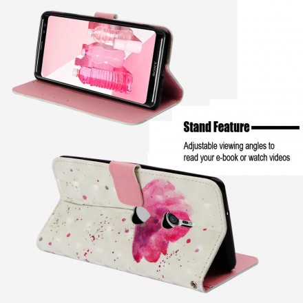 Housse Sony Xperia XZ3 Coquelicot Aquarelle 3D