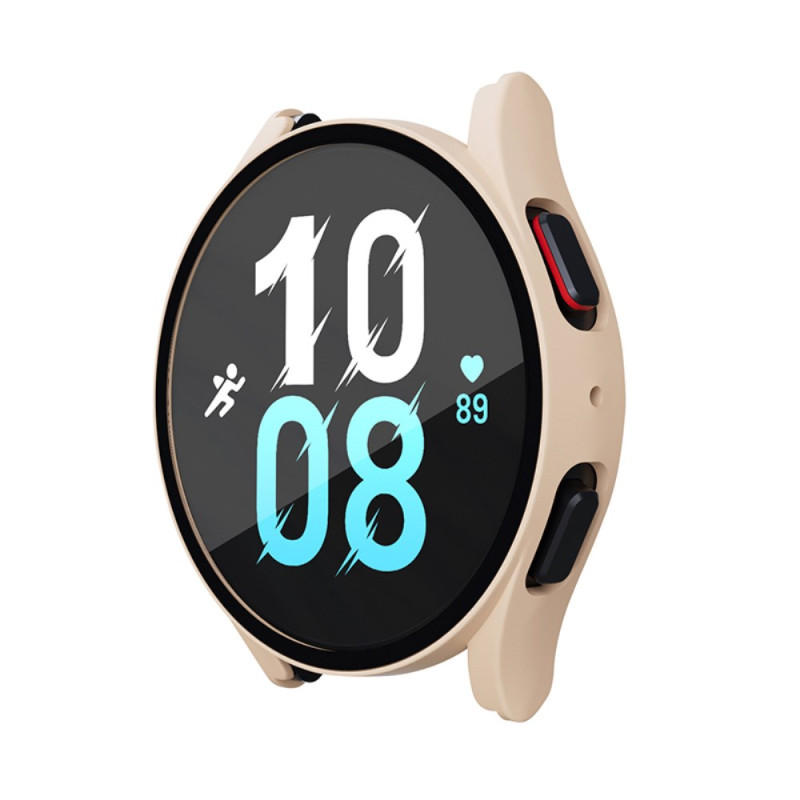 Boîtier Samsung Galaxy Watch6 40mm /5 40mm /4 40mm / FE Plastique avec Protecteur d'Écran en Verre Trempé