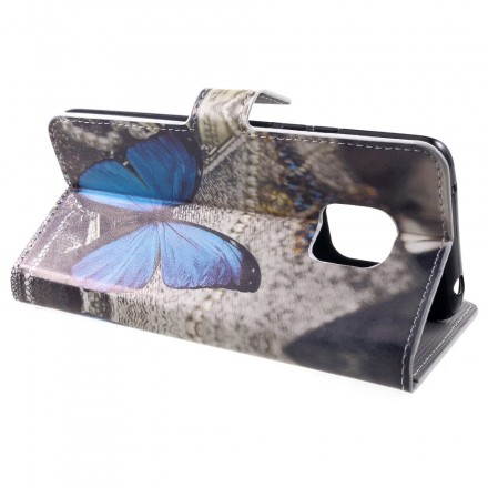 Housse Huawei Mate 20 Pro Papillon Bleu