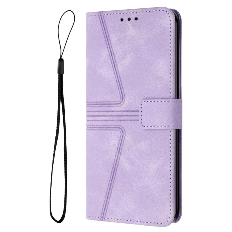 Housse Xiaomi Redmi Note 14 5G Effet Daim Motif Géométrique
