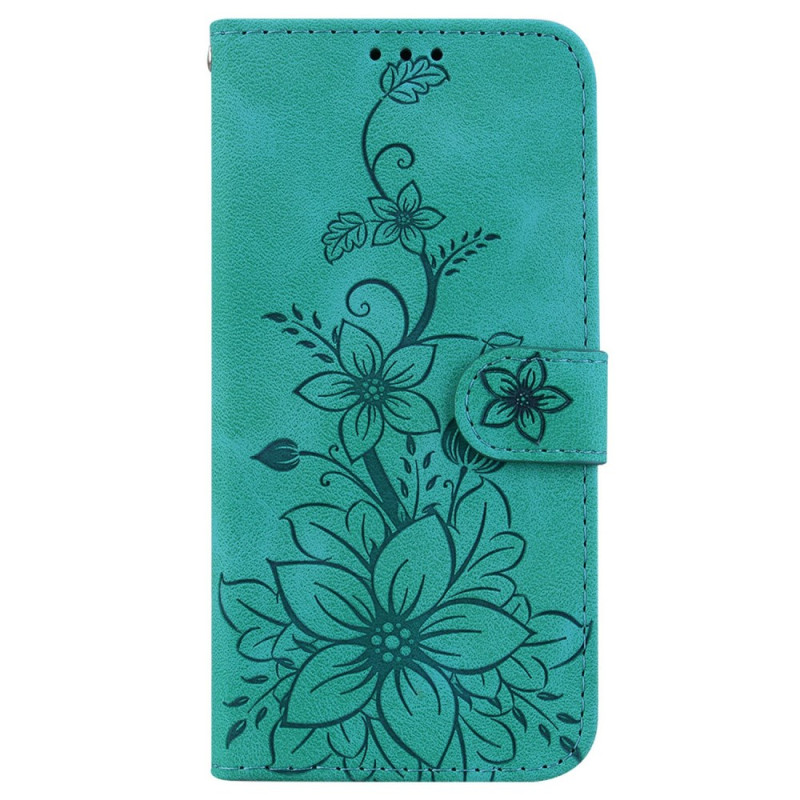 Housse Samsung Galaxy A26 5G Effet Daim Fleur de Lys
