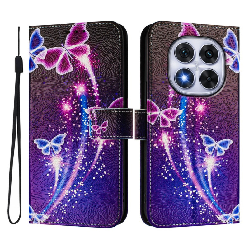 Housse Xiaomi Redmi Note 14 Pro Plus 5G / 14 Pro 5G / Poco X7 Motif Papillons Festifs