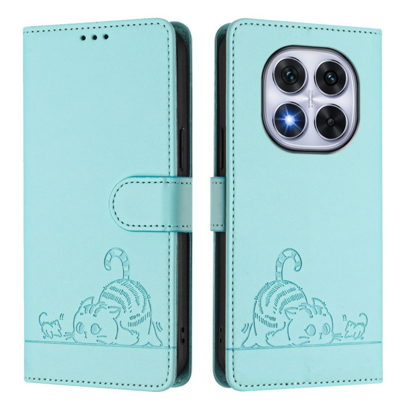Housse Xiaomi Redmi Note 14 Pro 5G / Poco X7 Protection RFID Scène de Chat