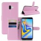 Housse Samsung Galaxy J6 Plus Simili Cuir Litchi Housse Samsung Galaxy J6 Plus Simili Cuir Litchi