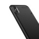 CoqueiPhone XS Flexible Texture Fibre Carbone