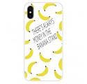 Coque iPhone XS Transparente Banana Money