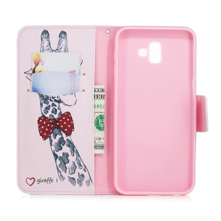 Housse Samsung Galaxy J6 Plus Girafe Intello Housse Samsung Galaxy J6 Plus Girafe Intello