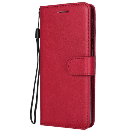 Housse Samsung Galaxy J6 Plus Effet Cuir à Lanière