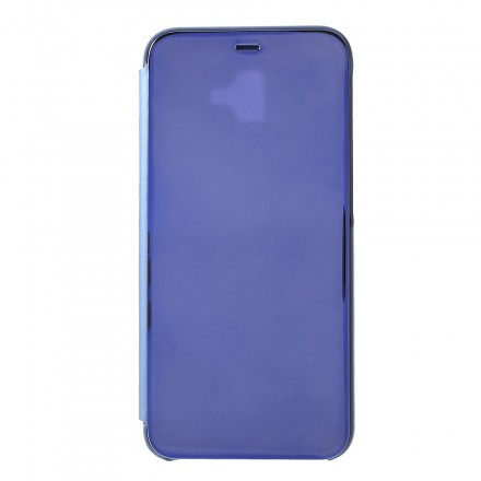 View Cover Samsung Galaxy J6 Plus Miroir et Effet Cuir View Cover Samsung Galaxy J6 Plus Miroir et Effet Cuir