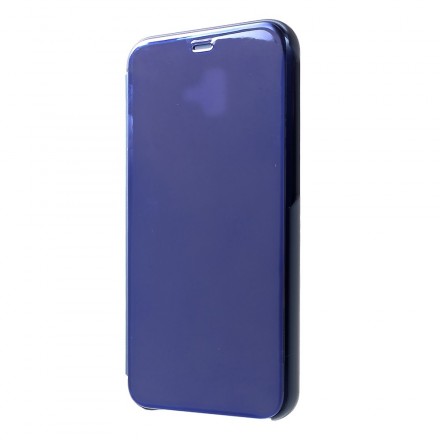 View Cover Samsung Galaxy J6 Plus Miroir et Effet Cuir View Cover Samsung Galaxy J6 Plus Miroir et Effet Cuir