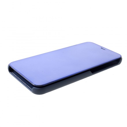 View Cover Samsung Galaxy J6 Plus Miroir et Effet Cuir View Cover Samsung Galaxy J6 Plus Miroir et Effet Cuir