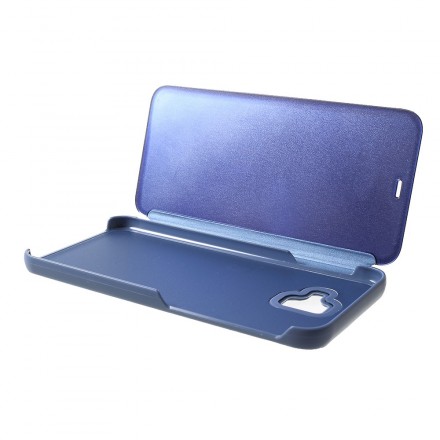 View Cover Samsung Galaxy J6 Plus Miroir et Effet Cuir