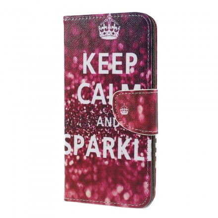 Housse Samsung Galaxy A7 Keep Calm and Sparkle