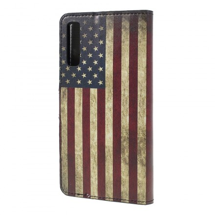 Housse Samsung Galaxy A7 Drapeau USA