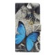 Housse Samsung Galaxy A7 Papillon Bleu