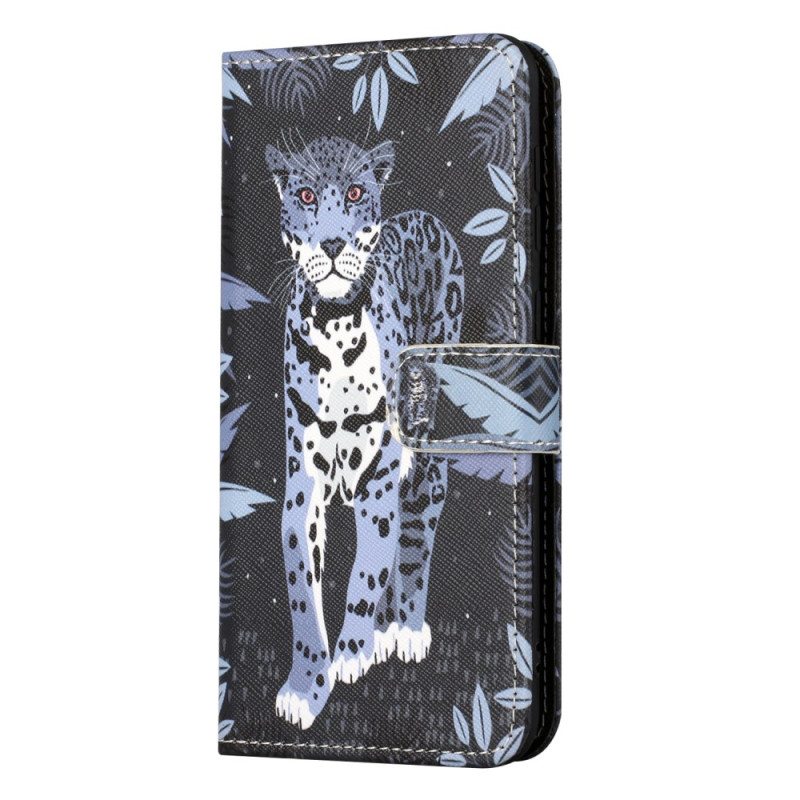 Housse Moto E14 Motif Léopard