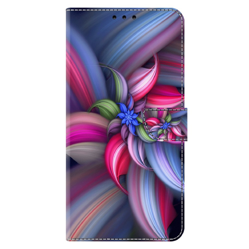 Housse Moto E14 Fleurs Colorées