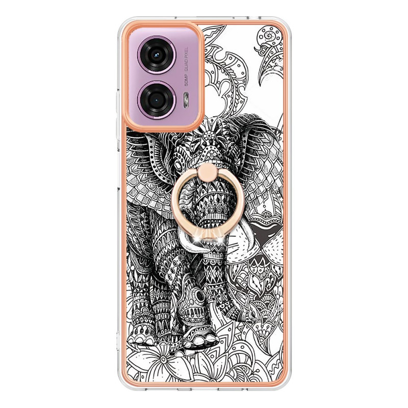 Coque Moto E14 Anneau-Support Éléphant Totem