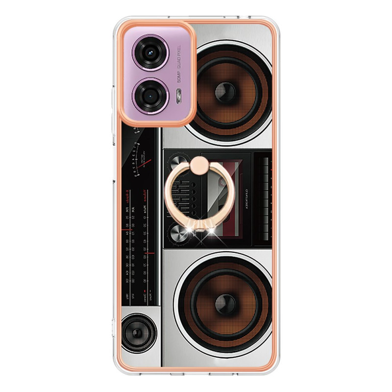 Coque Moto E14 Anneau-Support Motif Radio