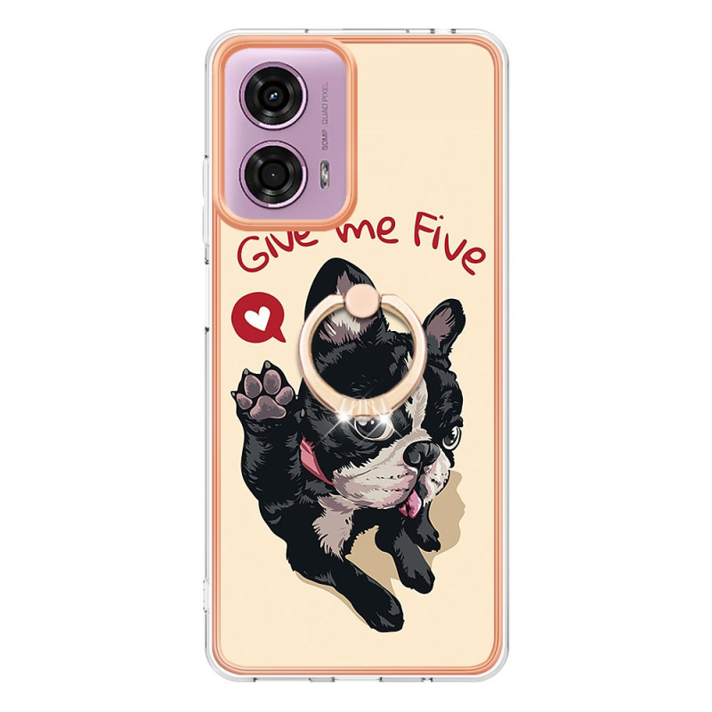 Coque Moto E14 Anneau-Support Motif Chien