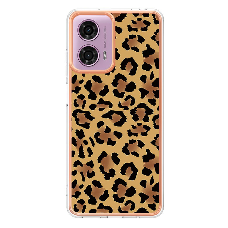 Coque Moto E14 Motif Léopard