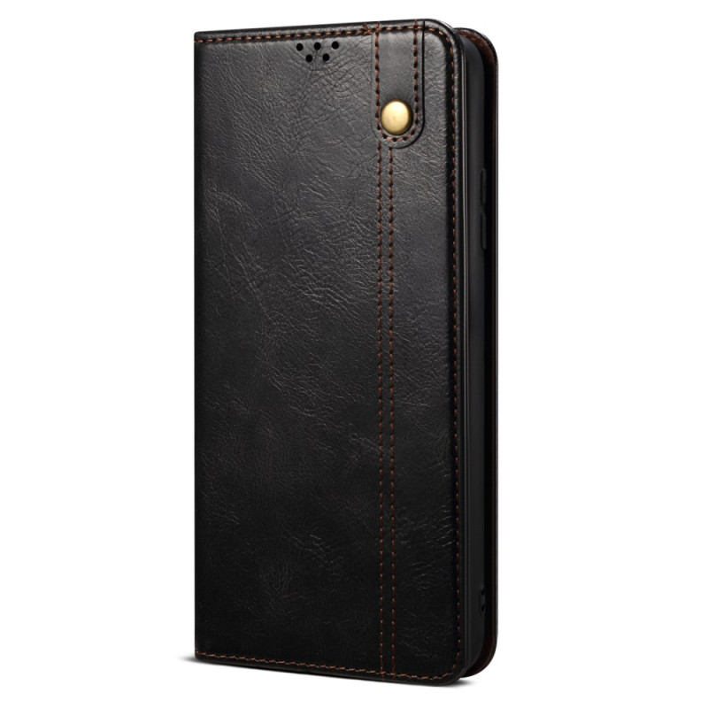 Flip Cover Moto E14 Simili Cuir Ciré