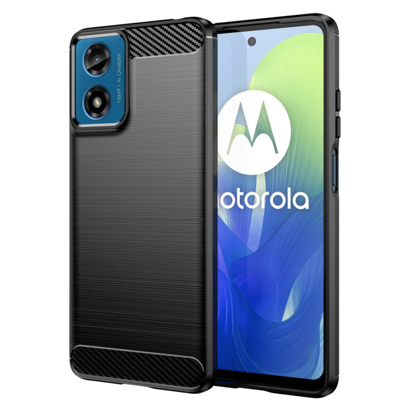 Coque Moto E14 Fibre Carbone Brossée