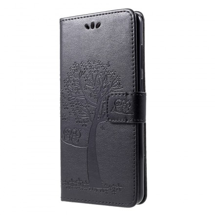 Housse Samsung Galaxy A9 Arbre et Hiboux à Lanière Housse Samsung Galaxy A9 Arbre et Hiboux à Lanière