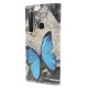 Housse Samsung Galaxy A9 Papillon Bleu