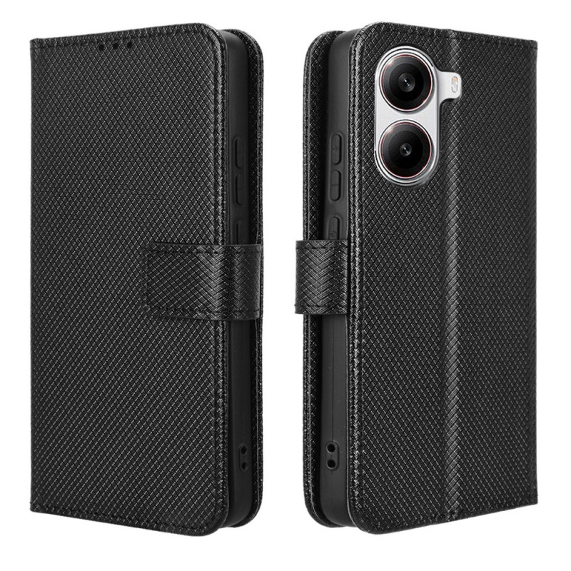 Étui Portefeuille SEAHAI Pour Xiaomi POCO M7 4G - Cuir PU Gaufré Chat, Support Intégré, Blocage RFID - Violet