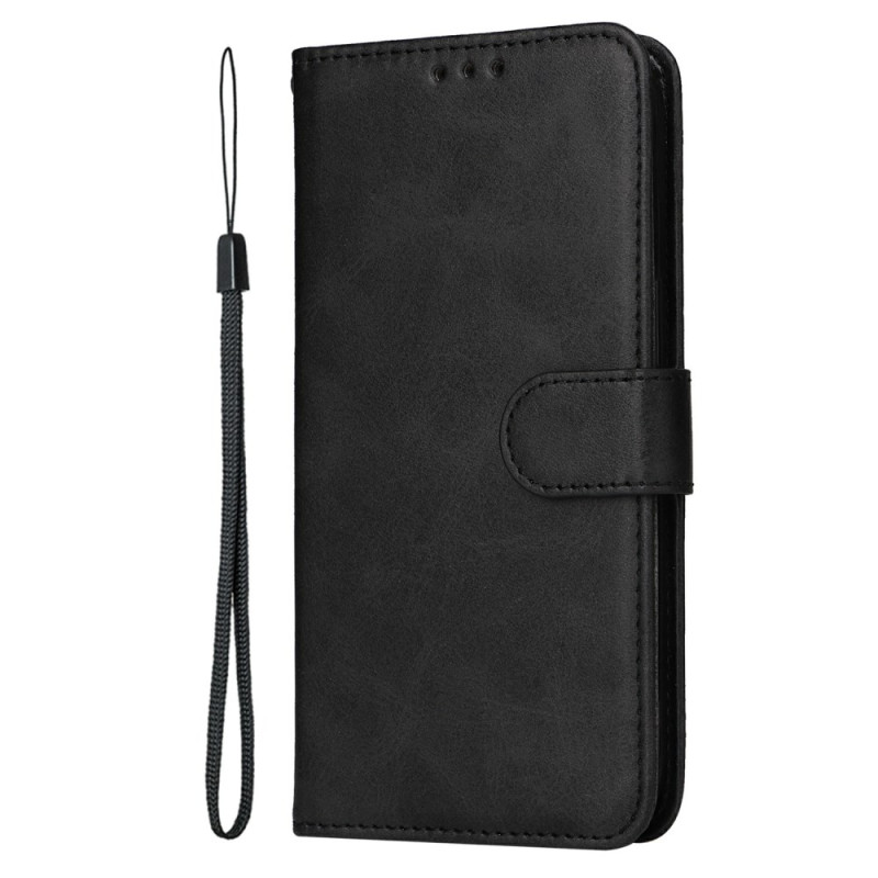Housse Poco X7 Pro Simili Cuir Uni à Lanière