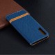 Housse Samsung Galaxy A7 Tissu et Effet Cuir à Lanière Housse Samsung Galaxy A7 Tissu et Effet Cuir à Lanière