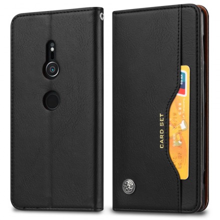 Flip Cover Sony Xperia XZ3 Simili Cuir Porte-Cartes