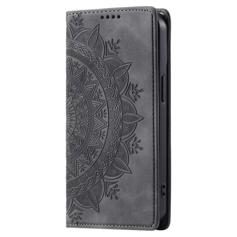 Flip Cover Xiaomi 15 Effet Daim Mandala