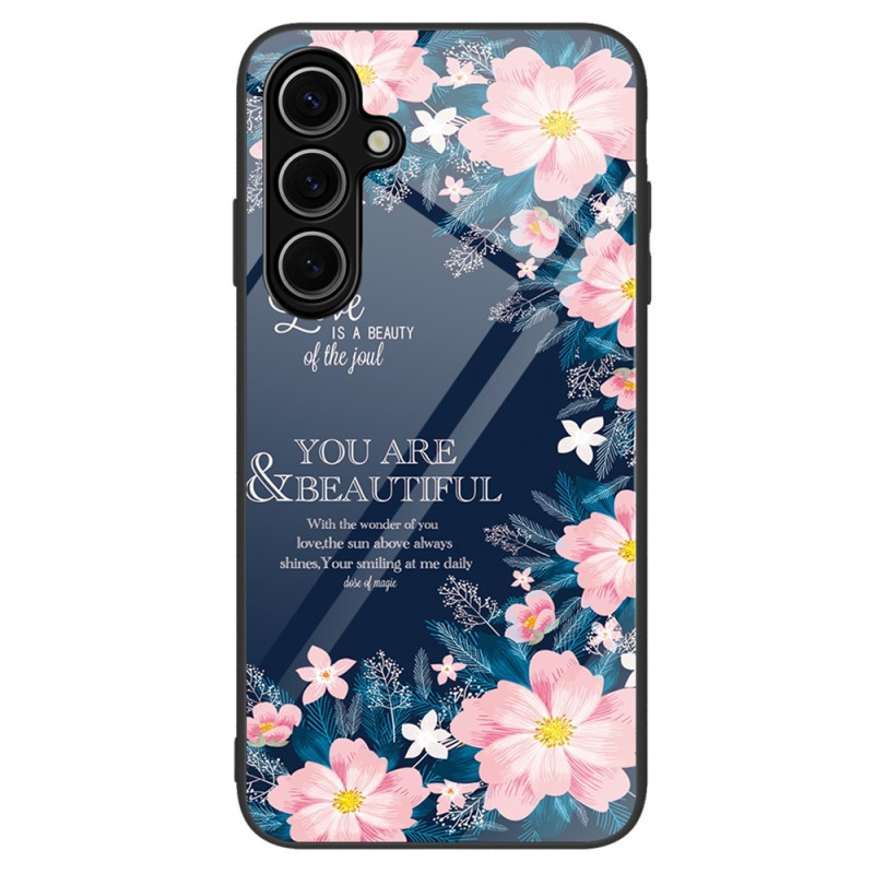 Coque Samsung Galaxy A16 4G / 5G Verre Trempé Florale Rose