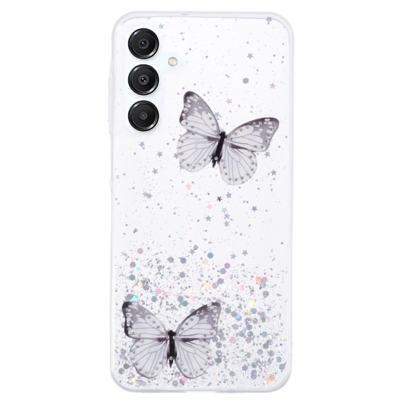 Coque Samsung Galaxy A16 4G / 5G Papillons Paillettes